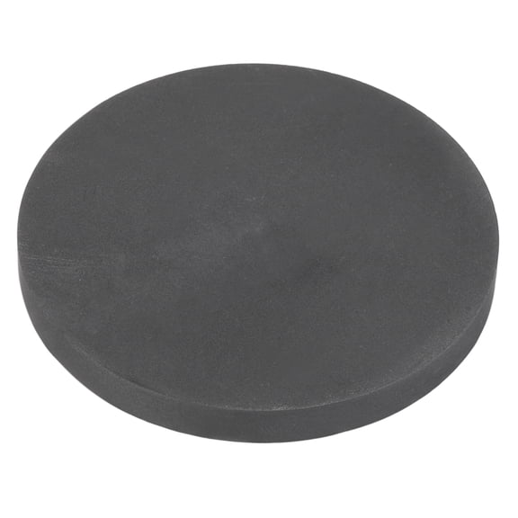 Uxcell Graphite Block 60x6mm(Dia.xT) Round High Purity Milling Surface, EDM Graphite Electrode Plate Board, High Temperature & Corrosion Resistant for Melting Casting, Electrolysis Electroplating