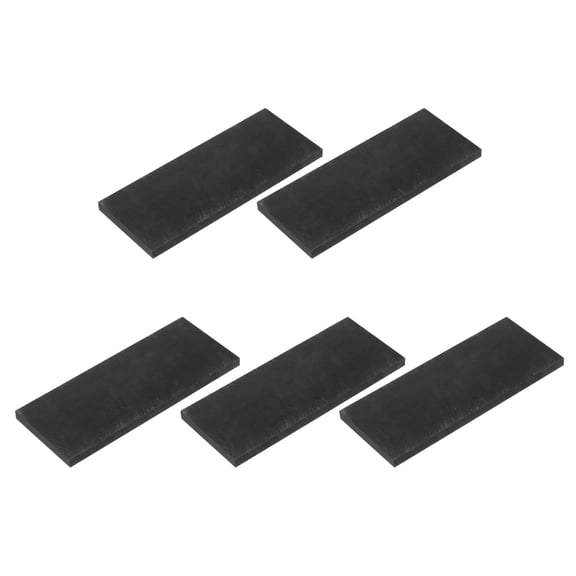Uxcell Graphite Block Ingot Rectangle Graphite Electrode Plate Board 100x40x5mm for Melting Casting, Electrolysis Electroplating, 5 Pcs