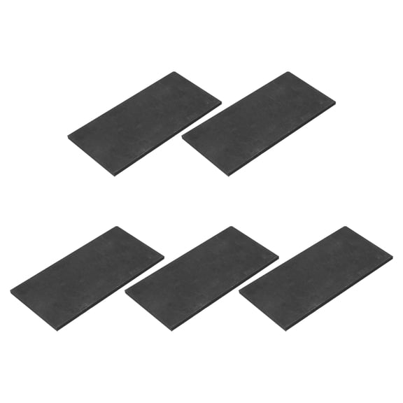 Uxcell Graphite Block Ingot Rectangle Graphite Electrode Plate Board 100x50x3mm for Melting Casting, Electrolysis Electroplating, 5 Pcs