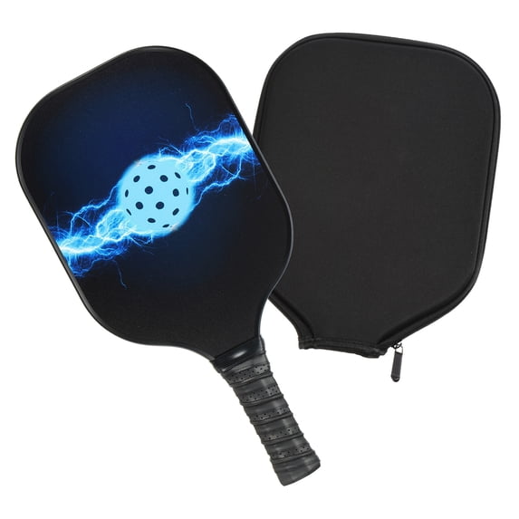 Uxcell Graphite Pickleball Paddles USAPA Fiberglass Paddle with Bag Blue Ball