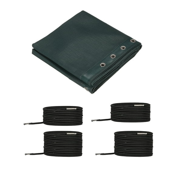 Uxcell Polyvinyl Chloride Gravity Chair Replacement Fabric Recliners Repair Kit with Ropes Green