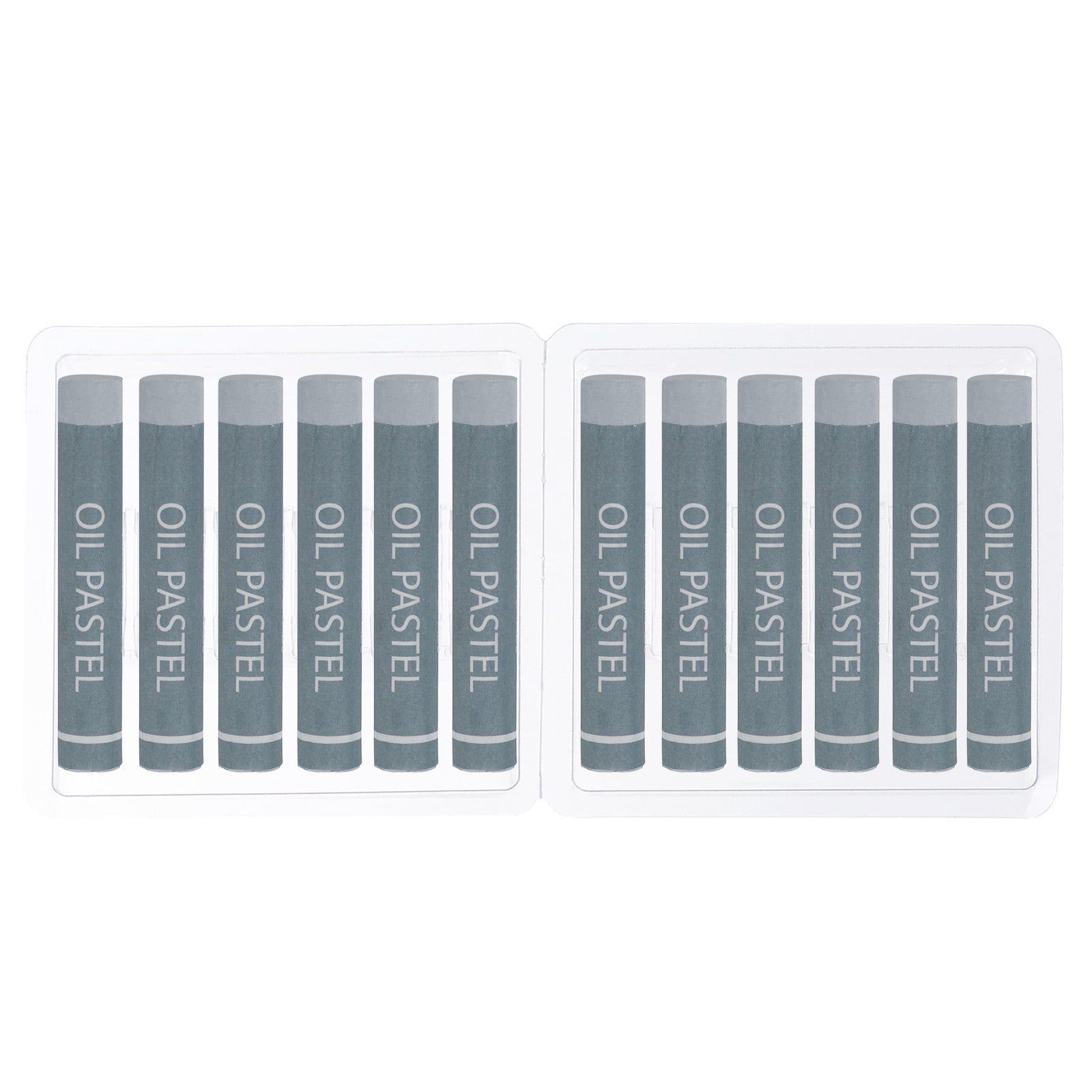 Uxcell Gray Oil Pastels, 12Pcs Soft Oil Crayons Creamy Pastels Stick Art Supplies for Art