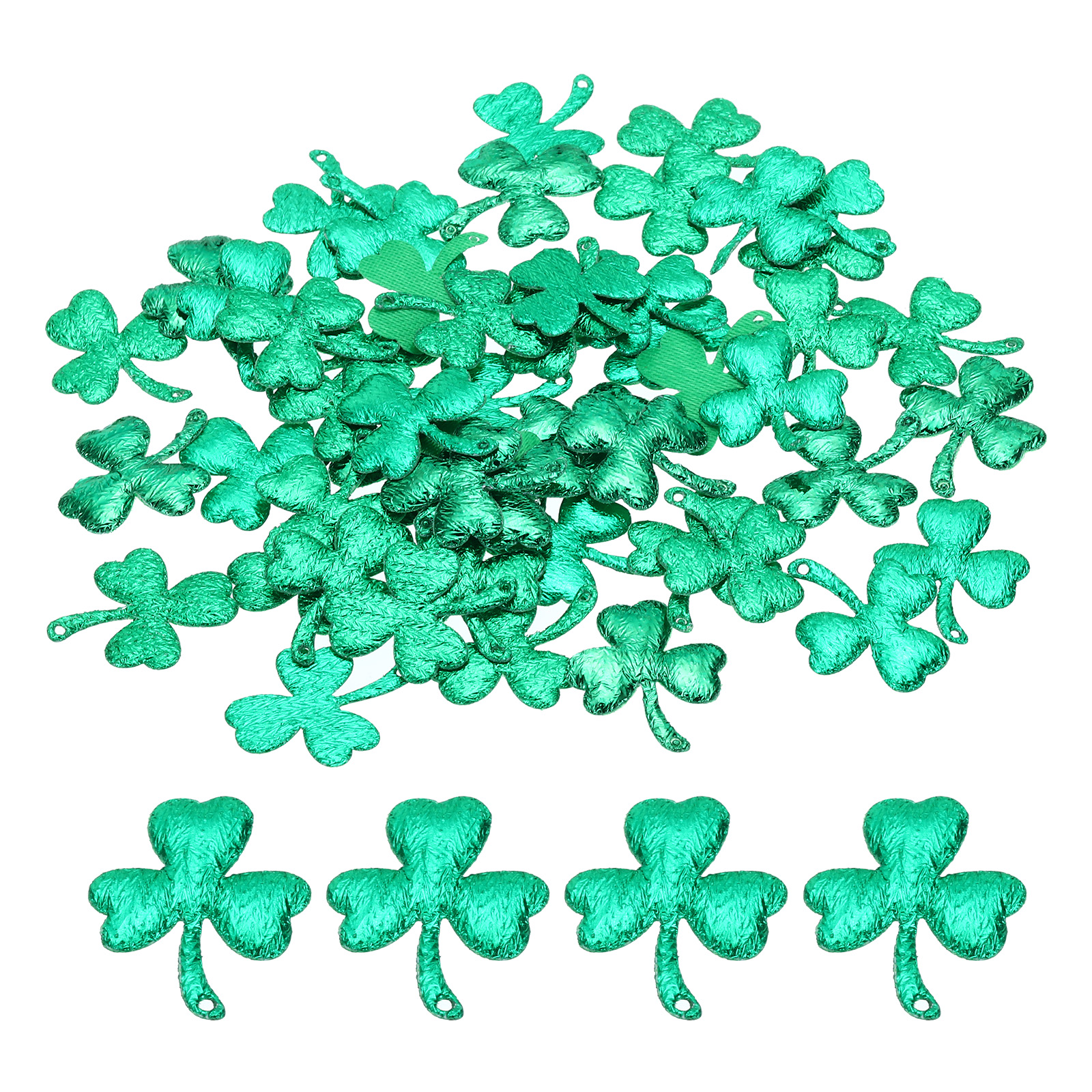 Uxcell Green Artificial Leaves, 50 Pack Fake Leaves Fabric Faux Leaf
