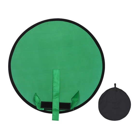 Uxcell Green Screen Backdrop (30 Inch) Foldable Green Background with Stand Carrying Bag, Fits Video/Photography/Meetings/Chats