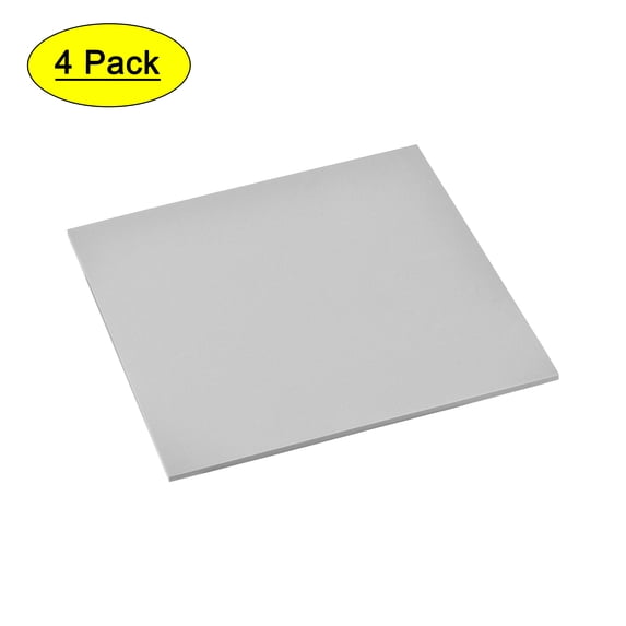 Uxcell Grey EVA Foam Sheets 10 x 10 Inch 5mm Thickness for Crafts DIY Projects, 4 Pcs