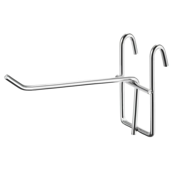 Uxcell Grid Wall Hooks Store Garage Storage Wall Organizers 4 Inch Silver, 10 Count