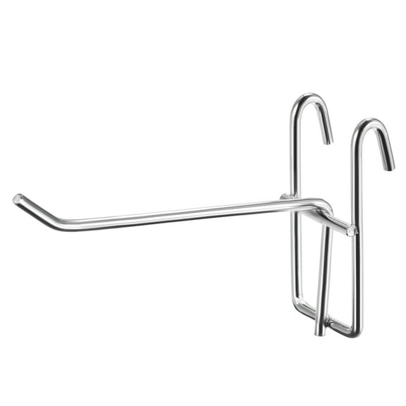 Uxcell Grid Wall Hooks Store Garage Storage Wall Organizers 4 Inch Silver, 12 Count