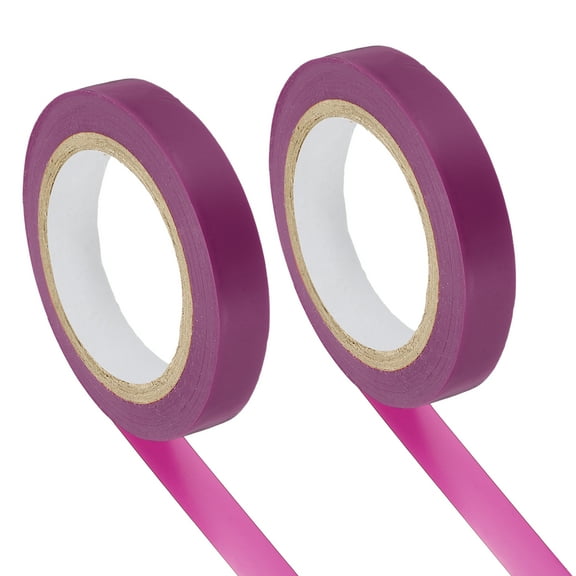 Uxcell Grip Fishing Tape, Racquet Finishing Tapes Racket Accessories Sticky Seal - Fitting for (Tennis, Badminton, Squash), 2 Pack & 32.8ft & Purple