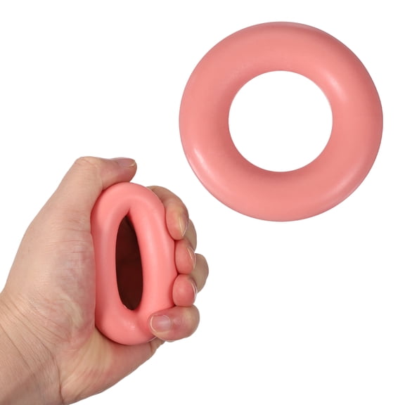 Uxcell Grip Strength Trainer Rings, Portable Hand Grip Strengthener Finger Forearm Strengthener - Fitting for (Athletes/Rock Climbing/Workout/Fitness), 2.8" & 30 LB & Orange