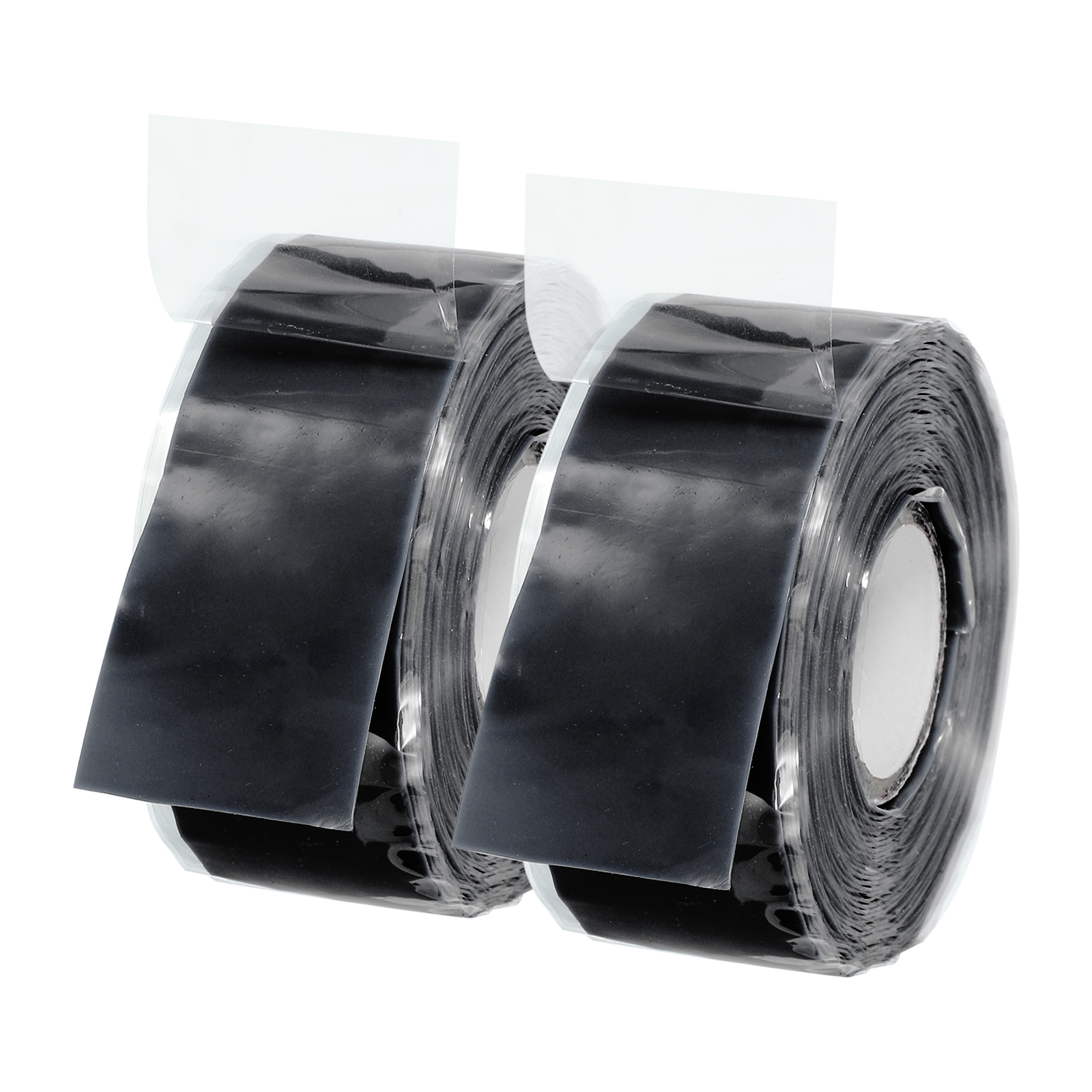 Uxcell Grip Tape, Self-Fusing Silicone Tape 17ft, Sealing Repair Wrap Tape, Black 2 Pcs