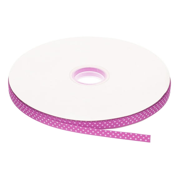 Uxcell Grosgrain Ribbons 100 Yards 3/8" Deep Hot Pink Ribbon Bow Decoration
