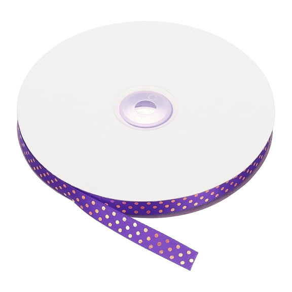 Uxcell Grosgrain Ribbons 75 Yards 5/8 Inch Glass Green with White Dots Ribbon for Crafts Gift Wrapping