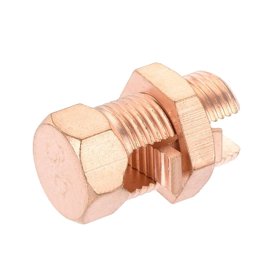 Uxcell Grounding Bolt Connector Copper Grounding Protection 34 x 18mm for Electrical and Mechanical Equipment