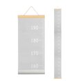 thumbnail image 1 of Uxcell Growth Chart for Wall, 77" x 8" Removable Canvas Height Chart Ruler, Hanging Measurement Ruler for Bedroom Playroom Wall Decor (Gray, Morandi Colors), 1 of 6