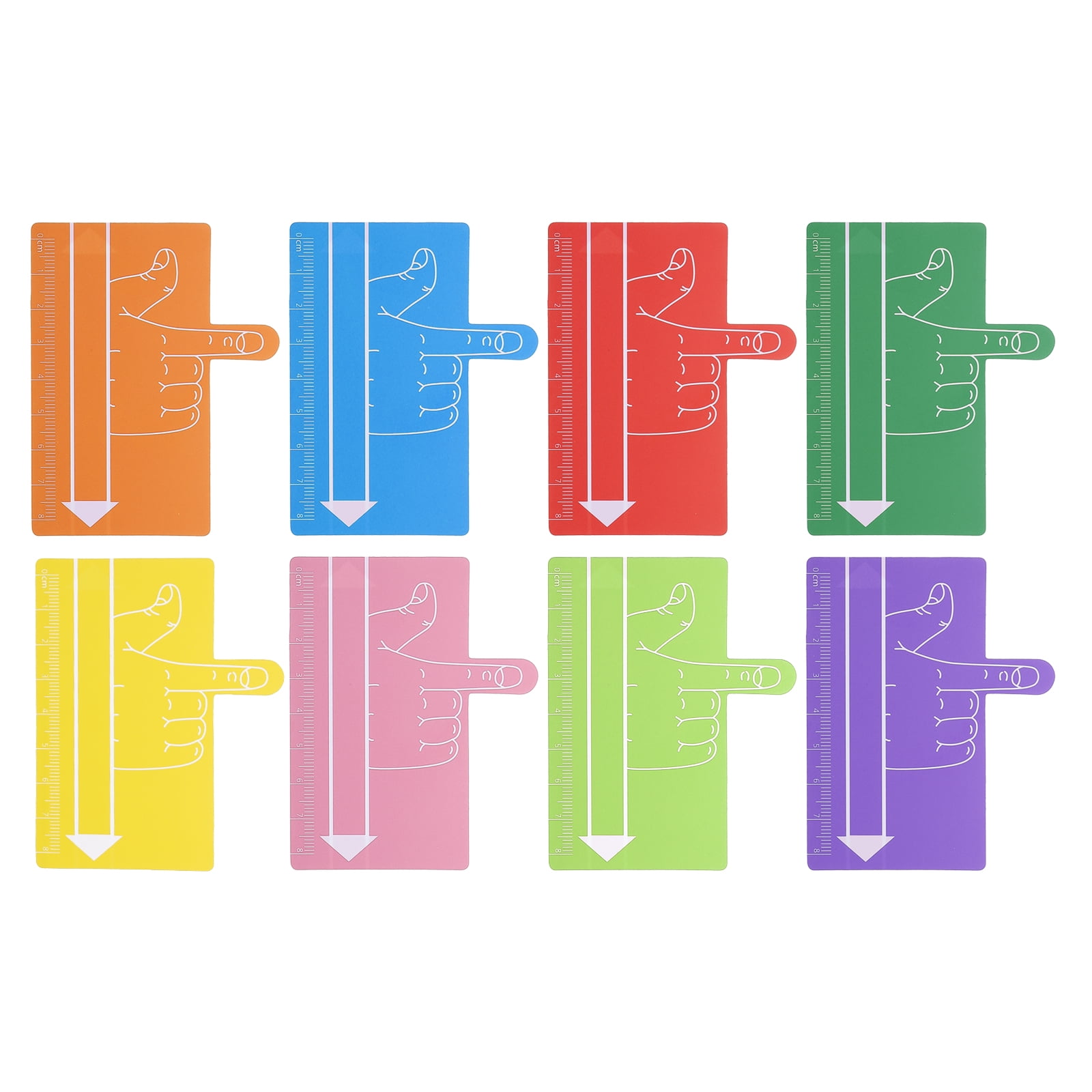Uxcell Guided Reading Strips, 8Pcs Reading Tracking Ruler Highlight ...
