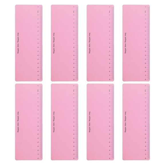 Uxcell Guided Reading Strips Highlight Colored Overlay Bookmark Reading Tracking Ruler for Classroom Pink 8pcs