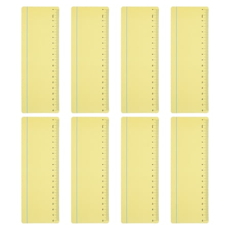 Uxcell Guided Reading Strips Highlight Colored Overlay Bookmark Reading Tracking Ruler with Line, Yellow 8pcs