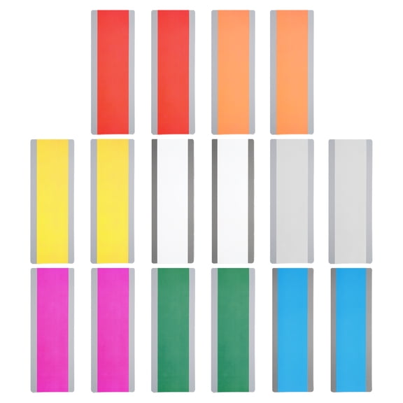 Uxcell Guided Reading Strips Tracking Highlight Colored Overlay Bookmark 8 Color 16 Pcs