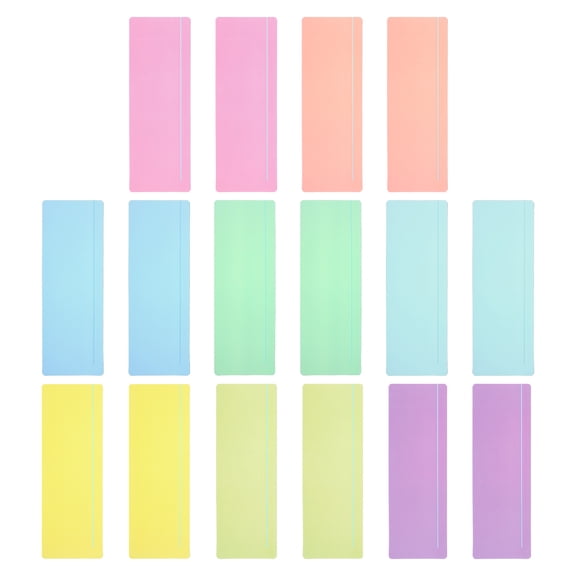 Uxcell Guided Reading Strips Tracking Highlight Colored Overlay Bookmark Assorted Color 16 Pcs