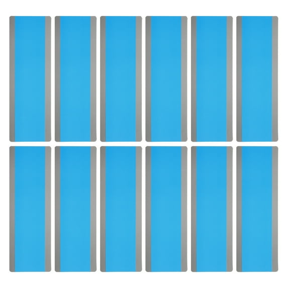 Uxcell Guided Reading Strips Tracking Highlight Colored Overlay Bookmark Blue 12 Pcs