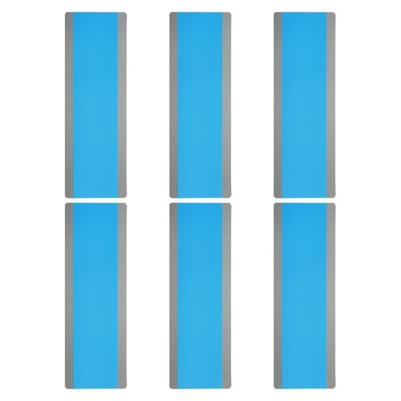Uxcell Guided Reading Strips Tracking Highlight Colored Overlay Bookmark Blue 6 Pcs