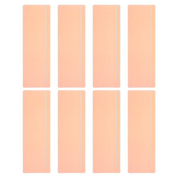Uxcell Guided Reading Strips Tracking Highlight Colored Overlay Bookmark Light Orange 8 Pcs