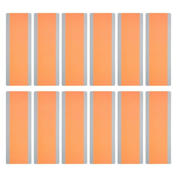 Uxcell Guided Reading Strips Tracking Highlight Colored Overlay Bookmark Orange 12 Pcs