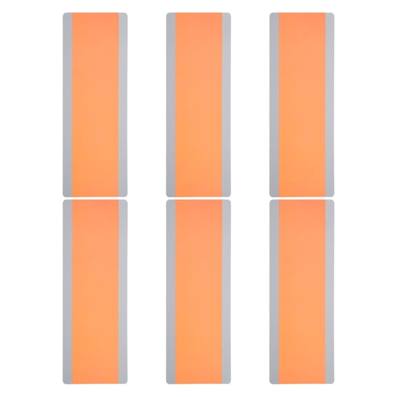 Uxcell Guided Reading Strips Tracking Highlight Colored Overlay Bookmark Orange 6 Pcs