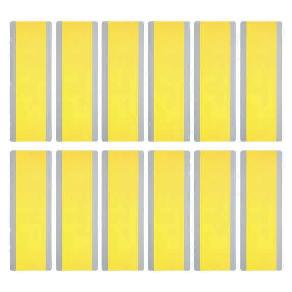 Uxcell Guided Reading Strips Tracking Highlight Colored Overlay Bookmark Yellow 12 Pcs