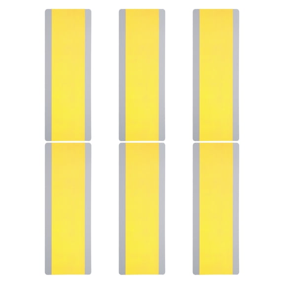 Uxcell Guided Reading Strips Tracking Highlight Colored Overlay Bookmark Yellow 6 Pcs