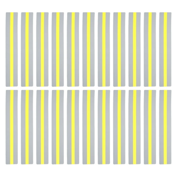 Uxcell Guided Reading Strips Tracking Highlight Colored Overlay Bookmarks Yellow 24 Pcs