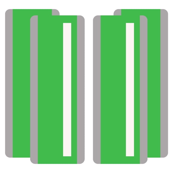 Uxcell Guided Reading Strips, Tracking Highlight Colored Overlay Strips Dyslexia Reading Tools, Green 4 Pieces