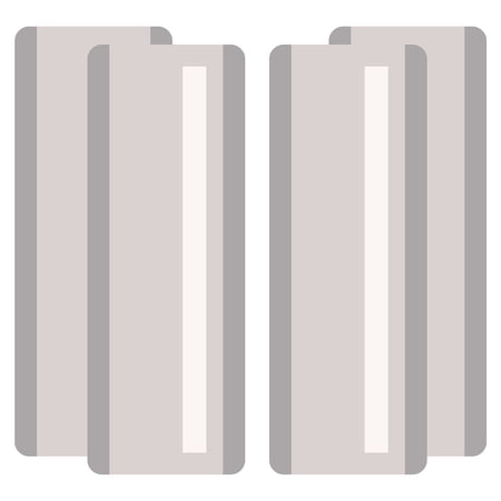Uxcell Guided Reading Strips, Tracking Highlight Colored Overlay Strips Dyslexia Reading Tools, Grey 4 Pieces
