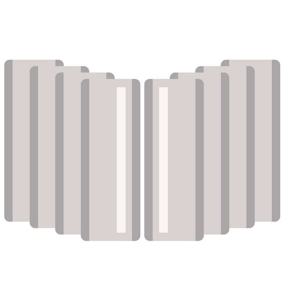 Uxcell Guided Reading Strips, Tracking Highlight Colored Overlay Strips Dyslexia Reading Tools, Grey 8 Pieces