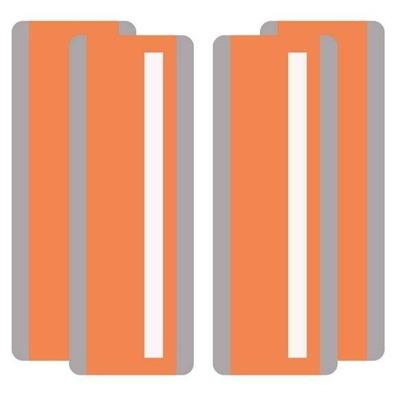 Uxcell Guided Reading Strips, Tracking Highlight Colored Overlay Strips Dyslexia Reading Tools, Orange 4 Pieces