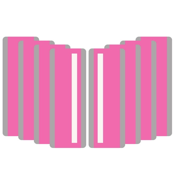 Uxcell Guided Reading Strips, Tracking Highlight Colored Overlay Strips Dyslexia Reading Tools, Pink 8 Pieces