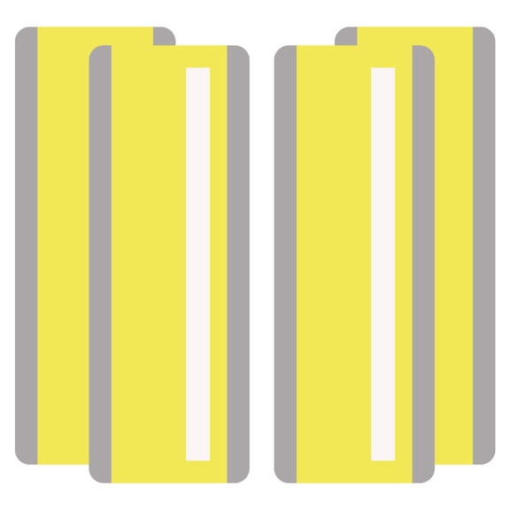 Uxcell Guided Reading Strips, Tracking Highlight Colored Overlay Strips Dyslexia Reading Tools, Yellow 4 Pieces