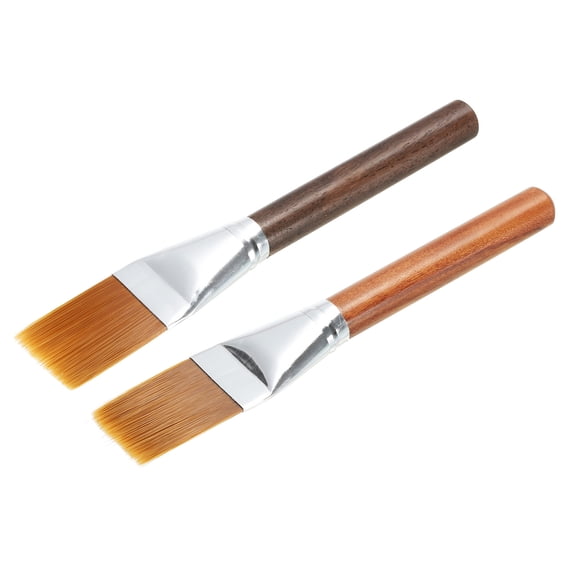 Uxcell Guitar Cleaner Brush Sandalwood Flat Head Guitar String Cleaner Tool Dark and Light Brown 2 Pack