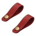 thumbnail image 1 of Uxcell Guitar Headstock Straps, Guitar Leather Neck Adapter Straps Tie Red for Guitar, Pack of 2, 1 of 6