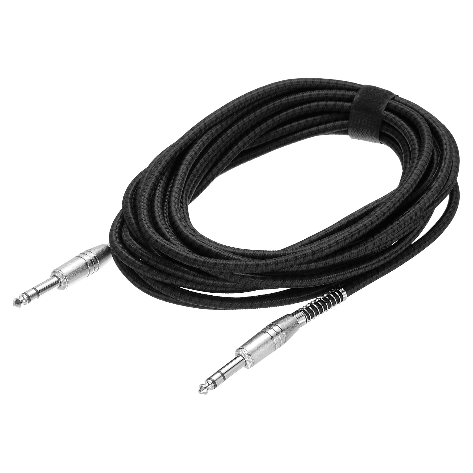 Uxcell Guitar Instrument Cable Straight to Straight Black 25 Feet, 1/4 ...