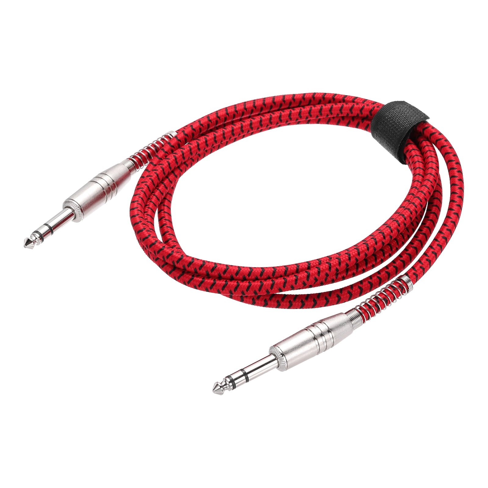 Uxcell Guitar Instrument Cable Straight to Straight Black Red 6 Feet, 1 ...