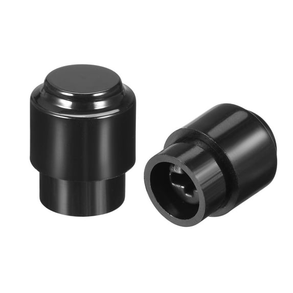 Uxcell Guitar Selector Switch Tip Cap Round 3 Way Cross Knob Replacement Cover Black for Guitar Switch, Pack of 2