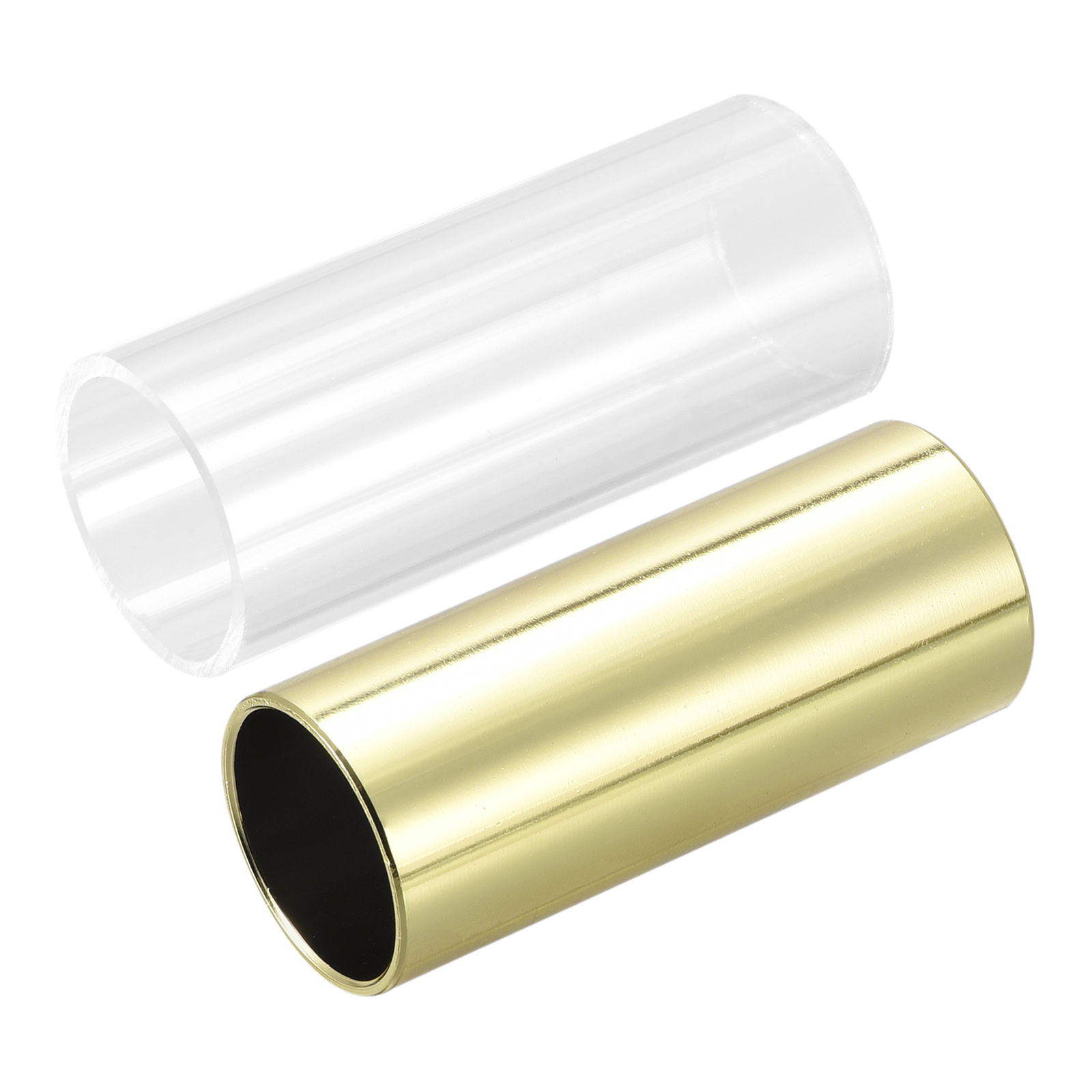 Uxcell Guitar Slide 60mm Stainless Steel and PVC Slide Acoustic Guitar