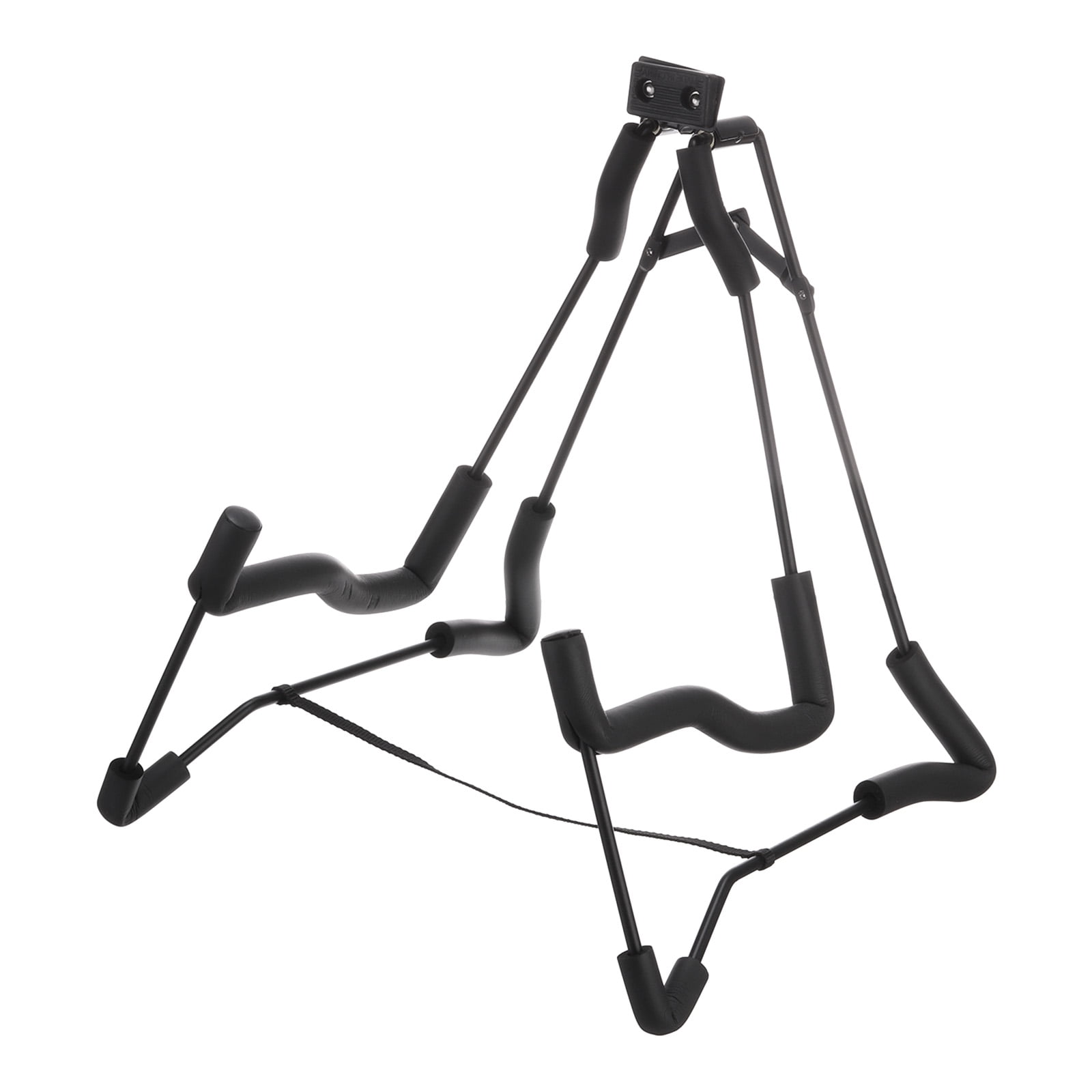 Uxcell Guitar Stand, Folding A-Frame Guitar Stand Floor Adjustable and Folding Guitar Stand for Guitars, Bass, Black
