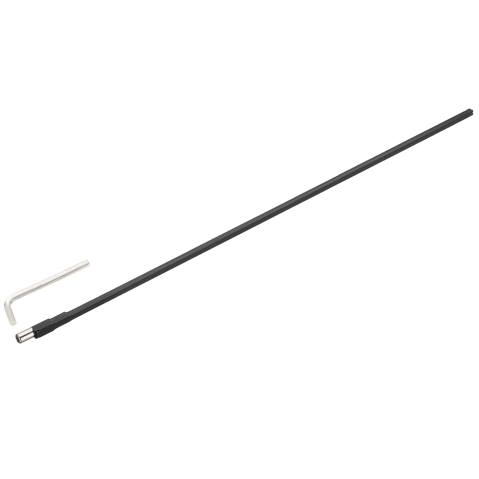 Uxcell Guitar Two Way Rod, 580mm Low-Profile Guitar Rod with 4mm L-Wrench, Luthier Tools for Electric Acoustic Bass Guitars Neck Repair Adjustment, Black