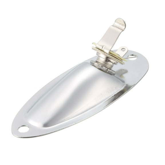 Uxcell Guitar jack Metal 1/4 inch Input Jack for Electric Guitar 3.19" x 1.28" x 0.79" Silver
