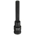 thumbnail image 1 of Uxcell H10 Hex Bit Socket 100mm/3.94" Length 1/2" Square Drive Metric Extension Impact Bit Power Nut Driver Set S2 Steel Socket Ratchet Wrench Bits, Black, 1 of 7