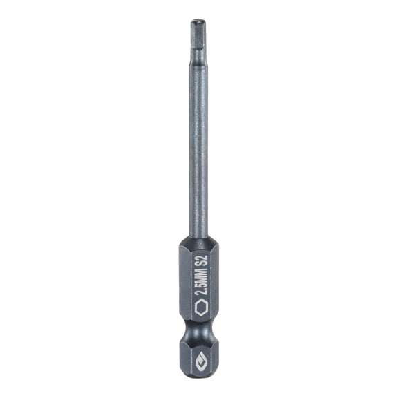 Uxcell H2.5 Flat Hex Screwdriver Bit 2.5mm Magnetic Tip 1/4" Shank 2.6" Long Blue