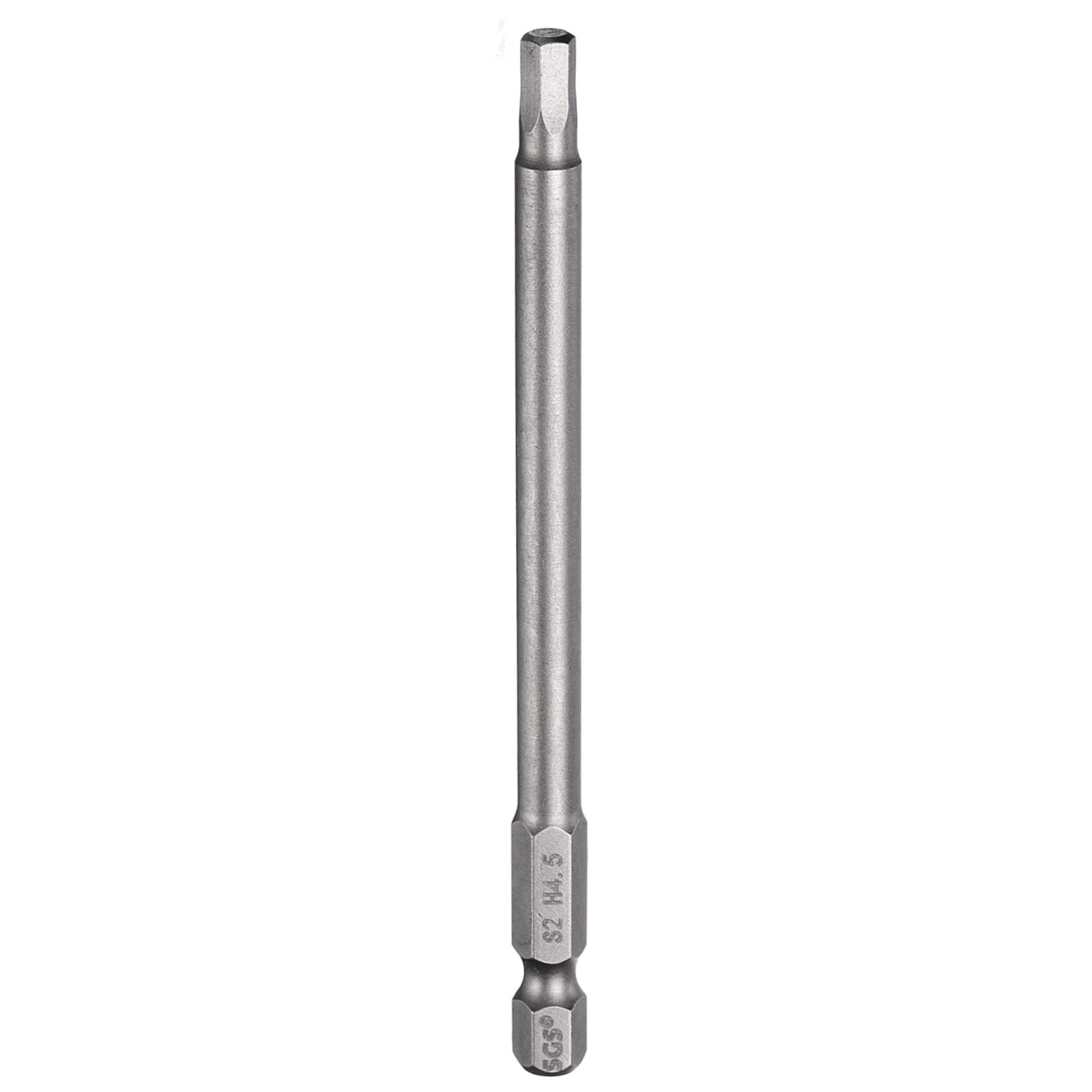 Ff Bit Uxcell H4.5 Hex Head Drill Bit Wrench 4.5mm Metric Flat Tip 1/4