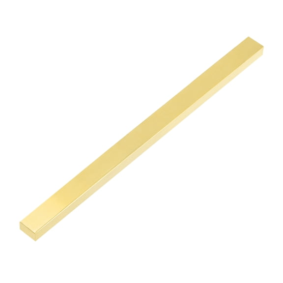 Uxcell H62 Brass Flat Bar Stock, 0.2"x0.59"x14" Square Solid Brass Bar Stock Metal Sheet for Knife Making DIY Handicrafts Architectural Industry Thermal Conductivity